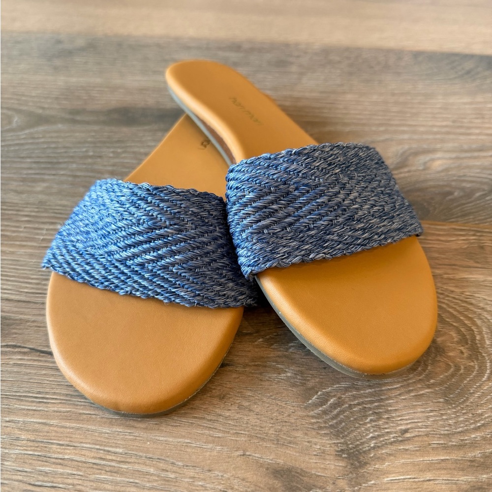 Hari Mari Antigua sandals in blue denim Sz 8